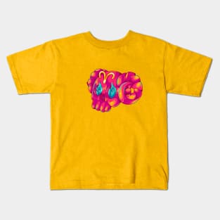 Aries Skull Zodiac Kids T-Shirt